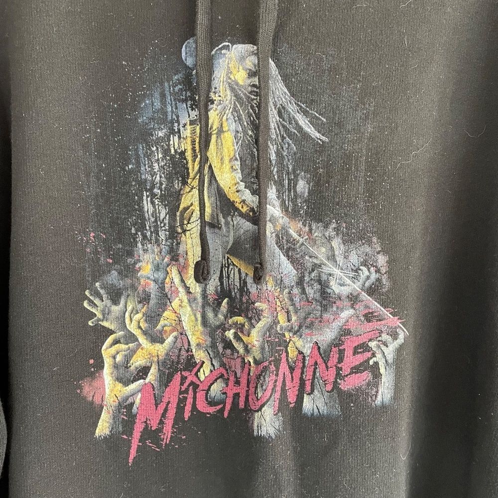 The Walking Dead Michonne Hoodie Hooded Sweatshirt Pullover Size XL - Picture 3 of 9